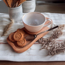 Lade das Bild in den Galerie-Viewer, Kaffeetablett "geschwungen" weiß