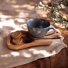 Lade das Bild in den Galerie-Viewer, Kaffeetablett "geschwungen" anthrazit