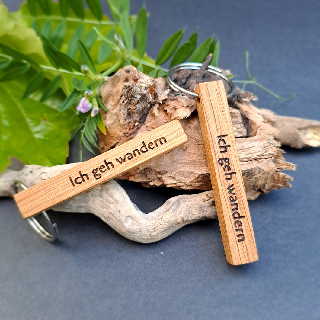 Schlüsselanhänger aus Holz 