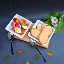 Lade das Bild in den Galerie-Viewer, 2er Dipschalen / Tapasschalen mit &quot;schwebendem Löffel&quot;
